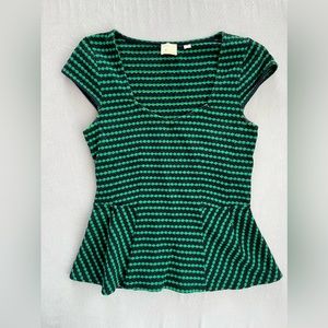 Anthropologie 9-H15 STCL Fit and Flare / Peplum Top (Size S)